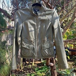 100% leather moto jacket